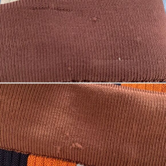 PH5 Striped Ribbed Knit Mini Skirt Brown Multicolor Size 5/US 2 - Picture 10 of 12